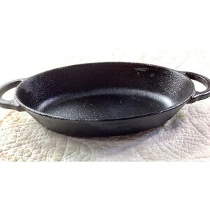 The Pioneer Woman Oval Cast Iron Baking Dish With Handles*Durable Cookware*Black